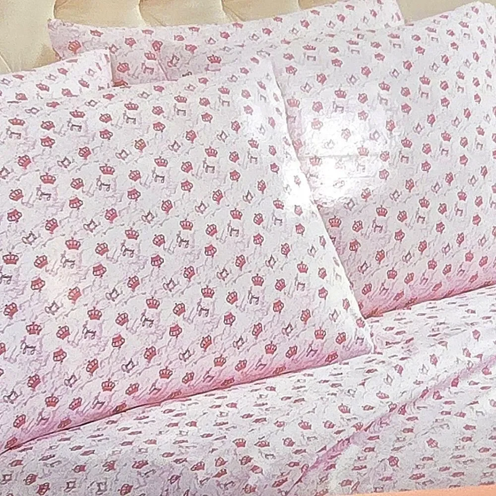 Juicy Couture Home‎ Signature Logo Crown Queen Sheet Set